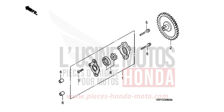 POMPE A HUILE de SCV 100 Lead FORCE SILVER METALLIC (NH411) de 2003